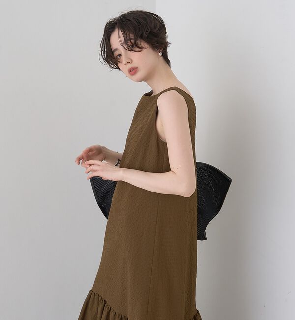 Rouge vif「【2026SS新作】【一部店舗限定】ニュアンスファブリックワンピース」|ワンピース|