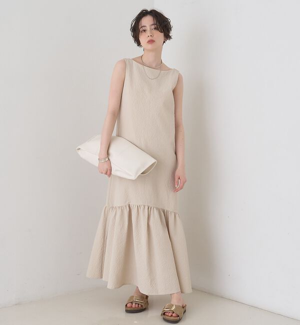 Rouge vif「【2026SS新作】【一部店舗限定】ニュアンスファブリックワンピース」|ワンピース|