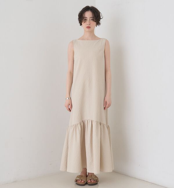 Rouge vif「【2026SS新作】【一部店舗限定】ニュアンスファブリックワンピース」|ワンピース|