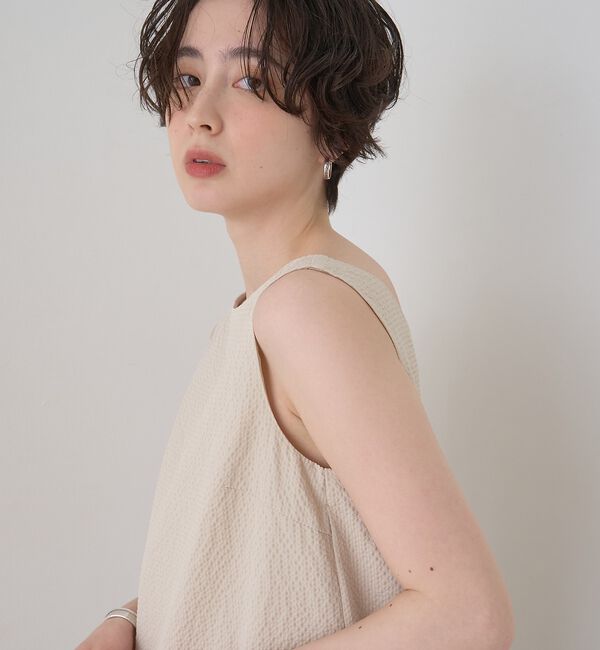 Rouge vif「【2026SS新作】【一部店舗限定】ニュアンスファブリックワンピース」|ワンピース|