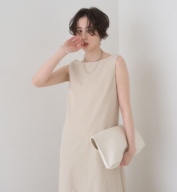 Rouge vif「【2026SS新作】【一部店舗限定】ニュアンスファブリックワンピース」|ワンピース|