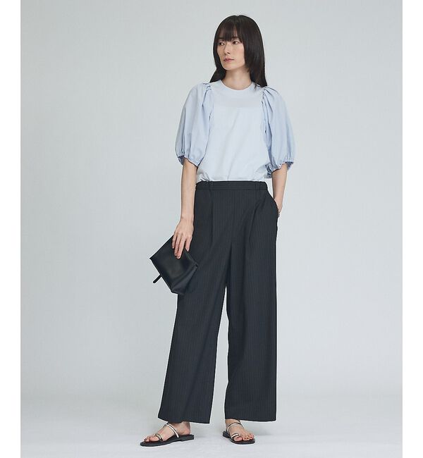 qualite「【セットアップ対応】ウールライクワイドパンツ」|その他|