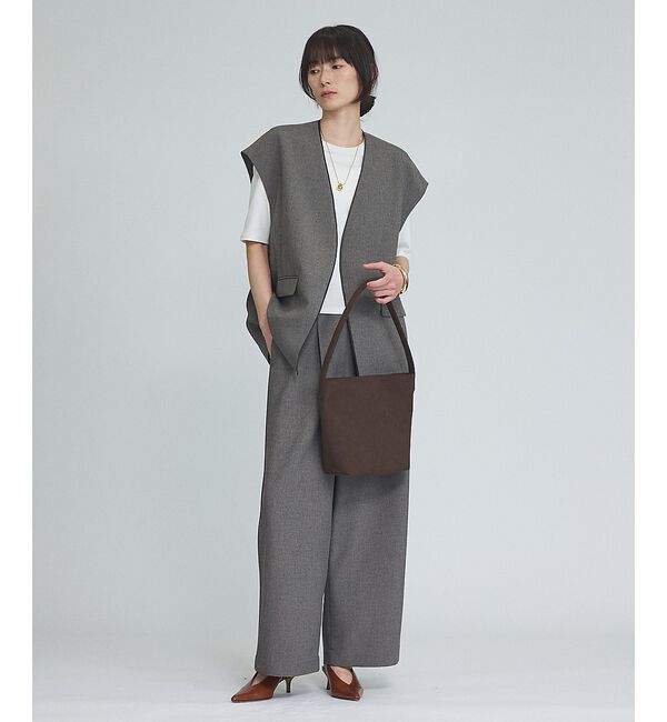 qualite「【セットアップ対応】ウールライクワイドパンツ」|その他|