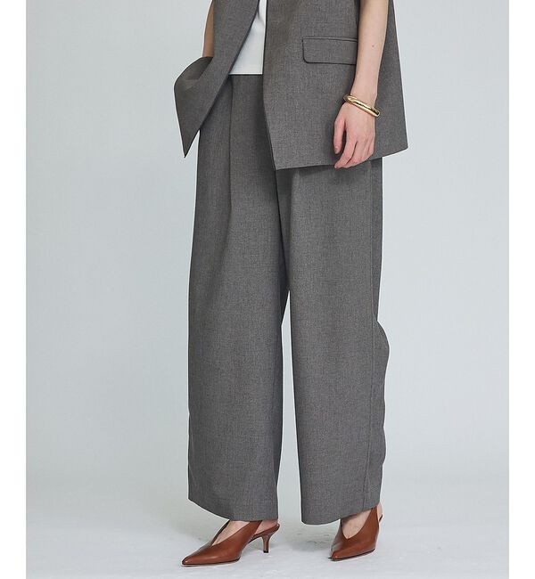 qualite「【セットアップ対応】ウールライクワイドパンツ」|その他|