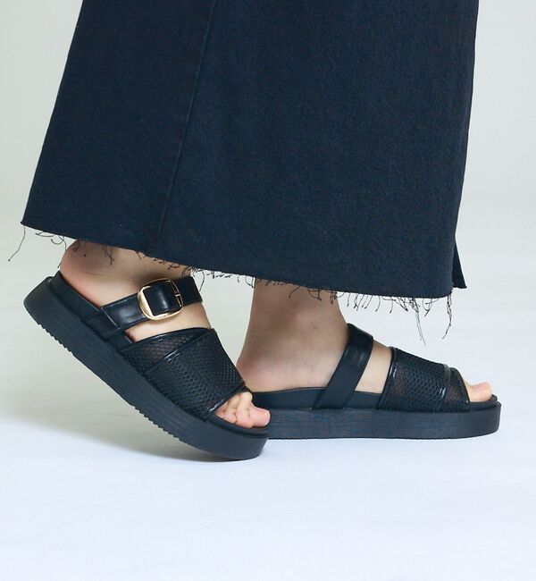 AU BANNISTER「【販売店舗限定】ワイドベルトサンダル」|サンダル|