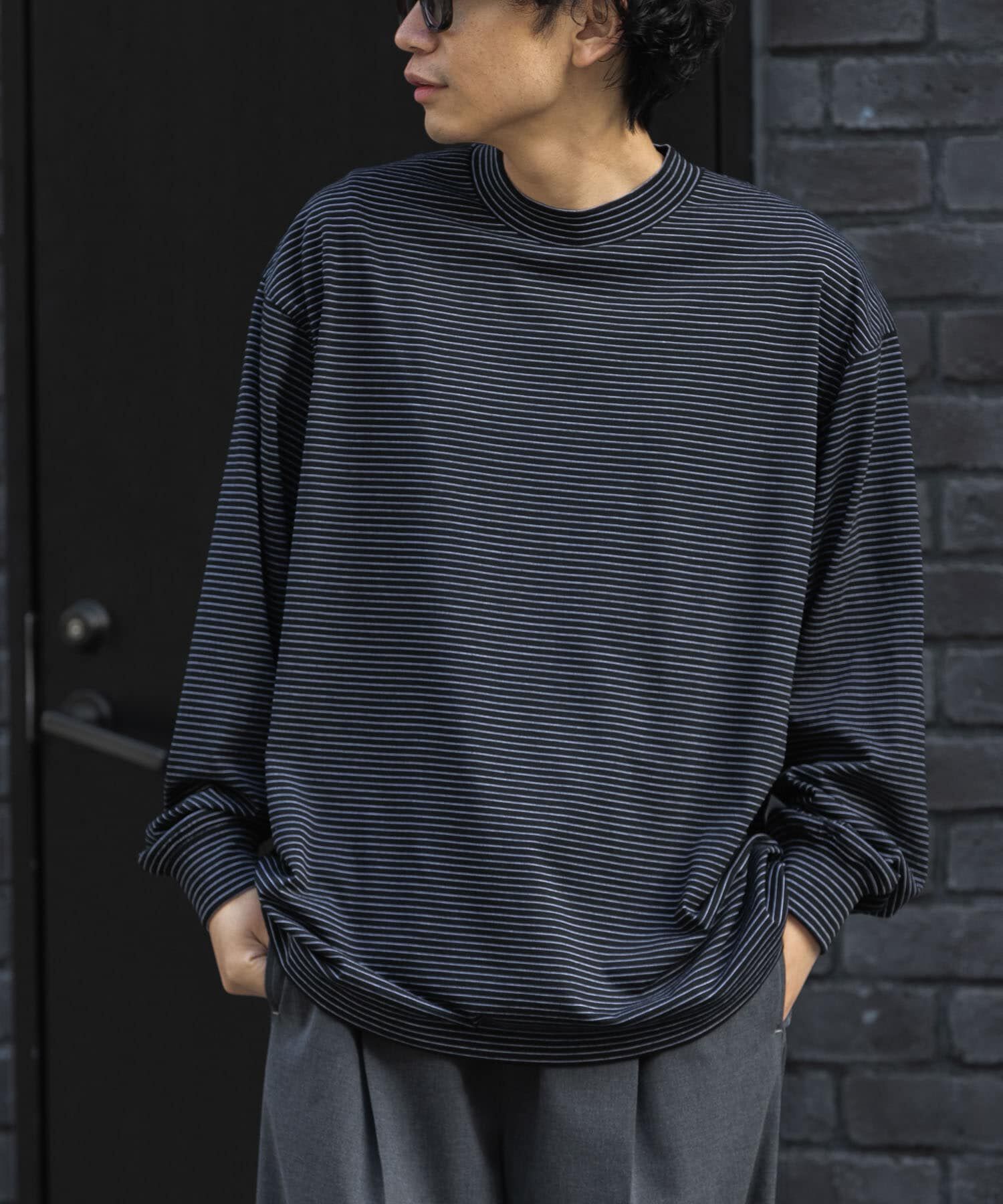 URBAN RESEARCH DOORS「FORK&SPOON　CAVEボーダーロングスリーブTシャツ」|Tシャツ・カットソー|