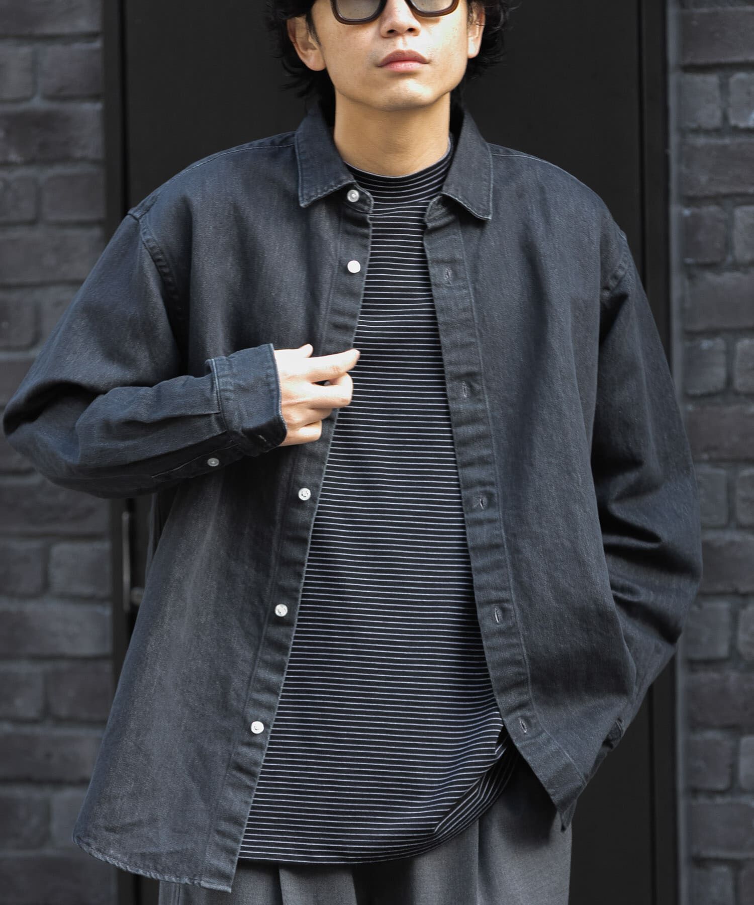URBAN RESEARCH DOORS「FORK&SPOON　CAVEボーダーロングスリーブTシャツ」|Tシャツ・カットソー|