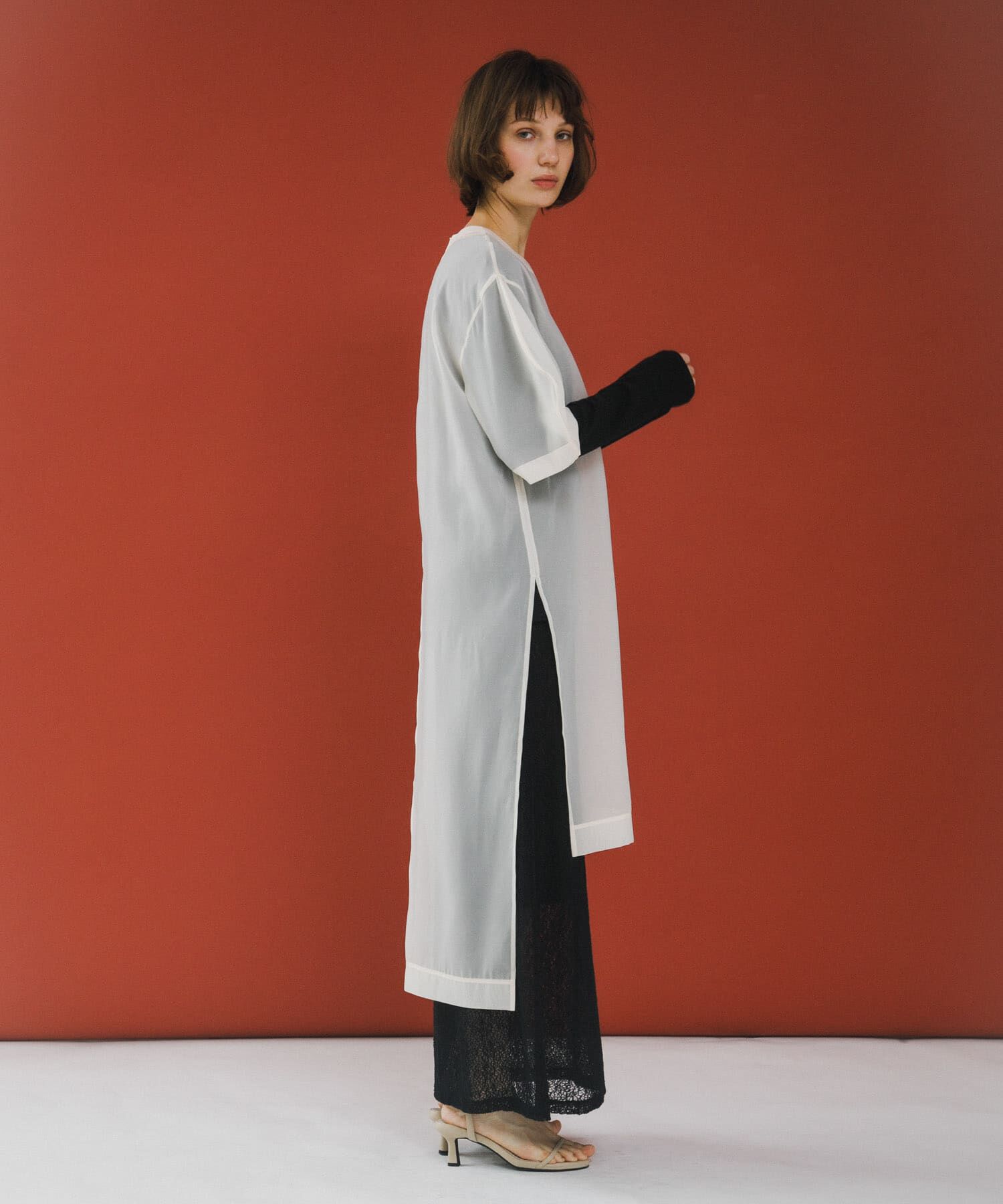 LAATO「organdy one piece」|ワンピース|ベージュ