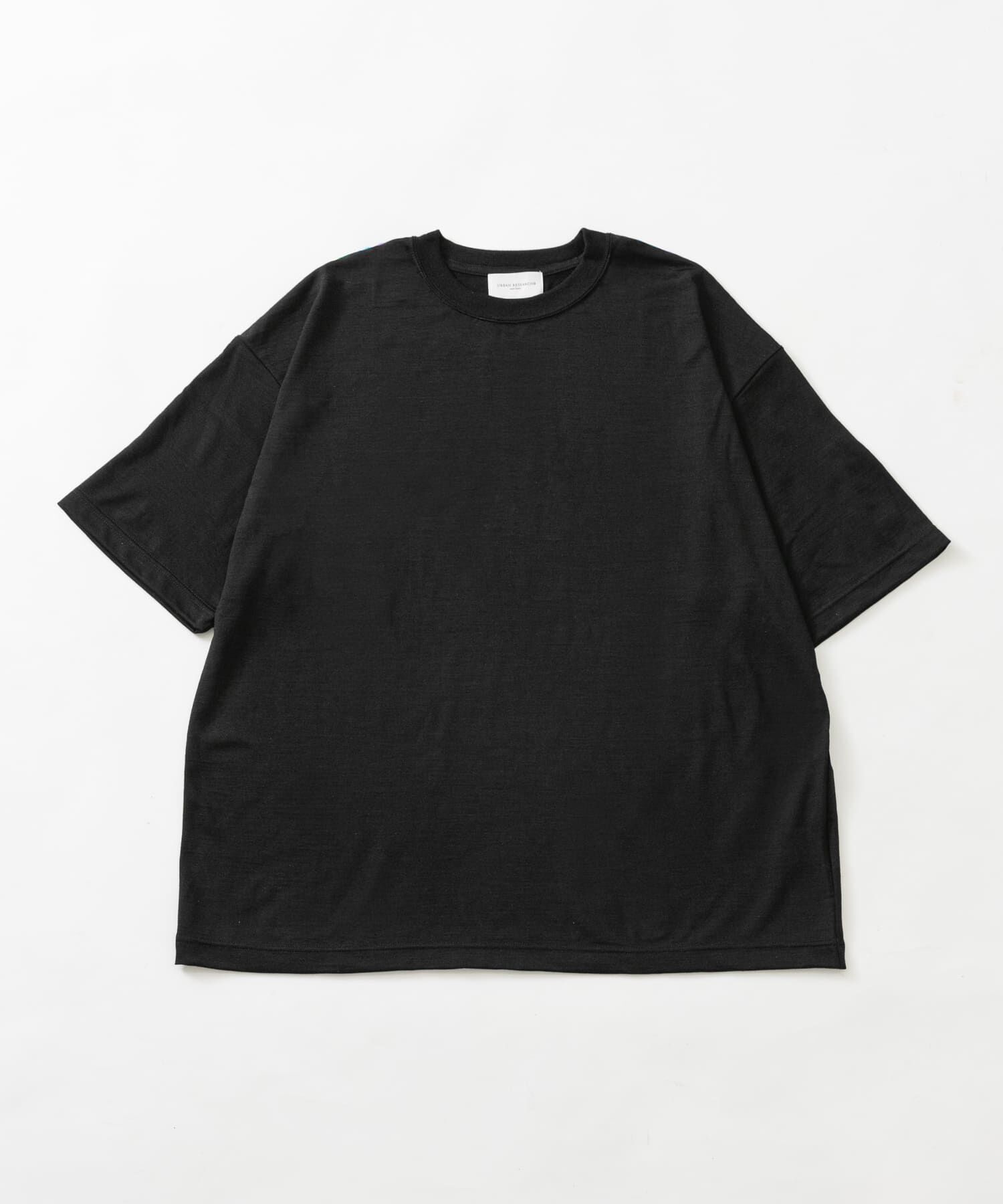 URBAN RESEARCH「『洗濯可』new basic　WASHABLE MERINO WOOL T-SHIRTS」|Tシャツ・カットソー|ブラック