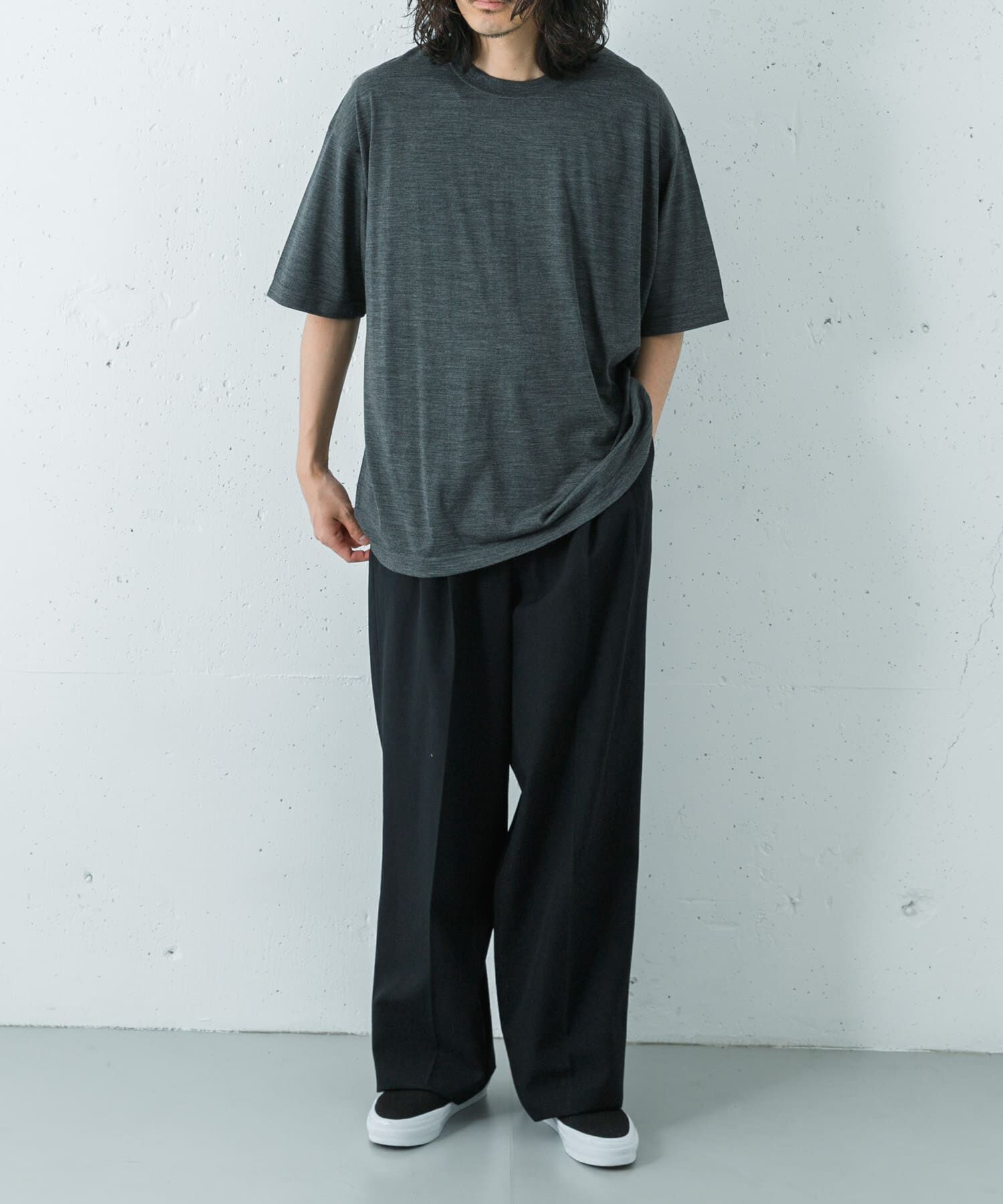 URBAN RESEARCH「『洗濯可』new basic　WASHABLE MERINO WOOL T-SHIRTS」|Tシャツ・カットソー|