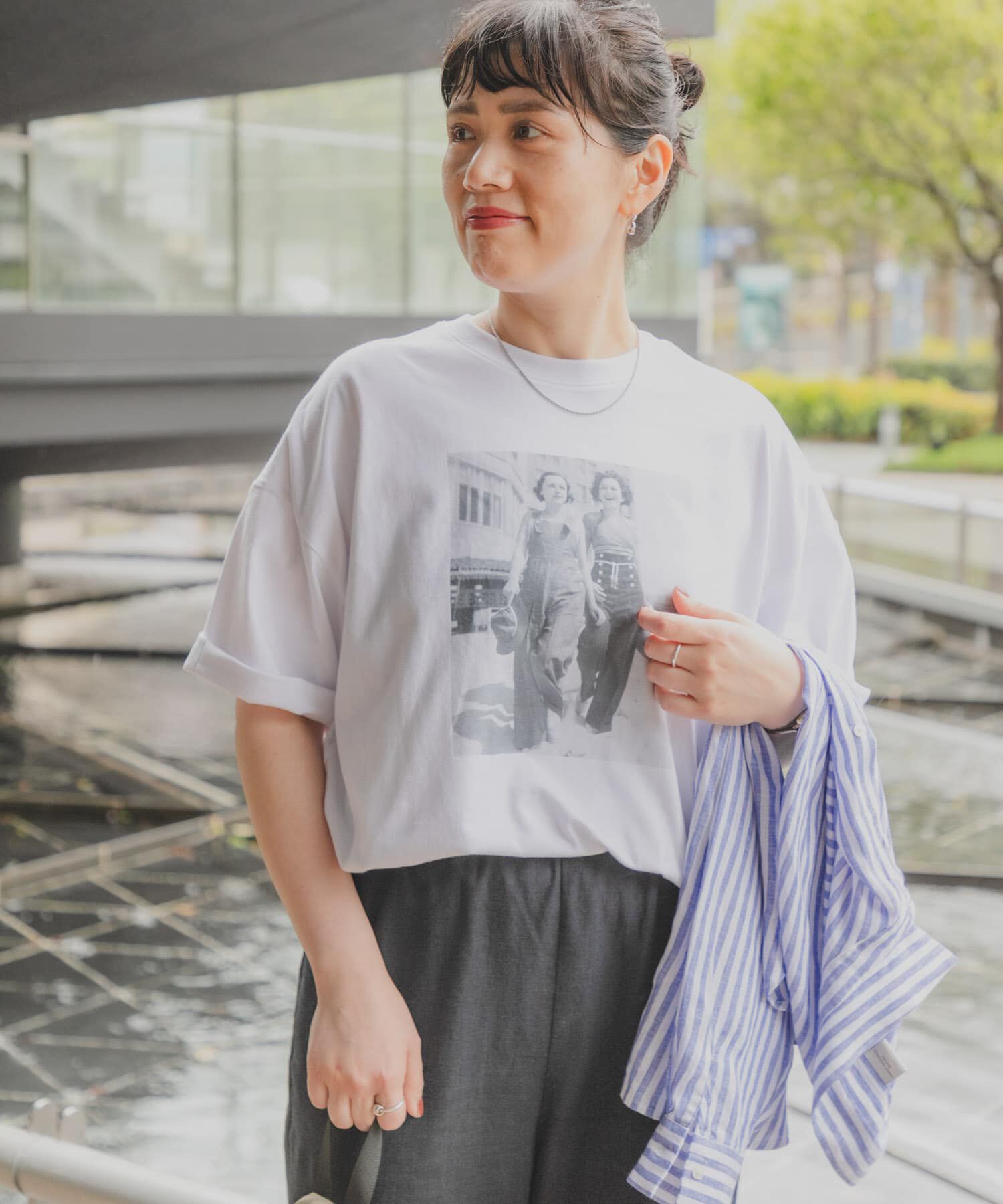 URBAN RESEARCH DOORS「『スタッフ企画』フォトプリントオーバーTシャツ」|Tシャツ・カットソー|