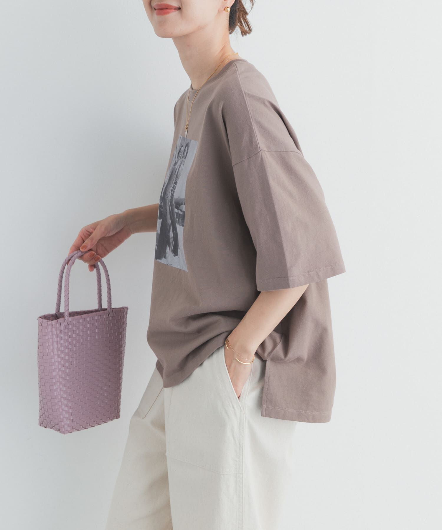 URBAN RESEARCH DOORS「『スタッフ企画』フォトプリントオーバーTシャツ」|Tシャツ・カットソー|