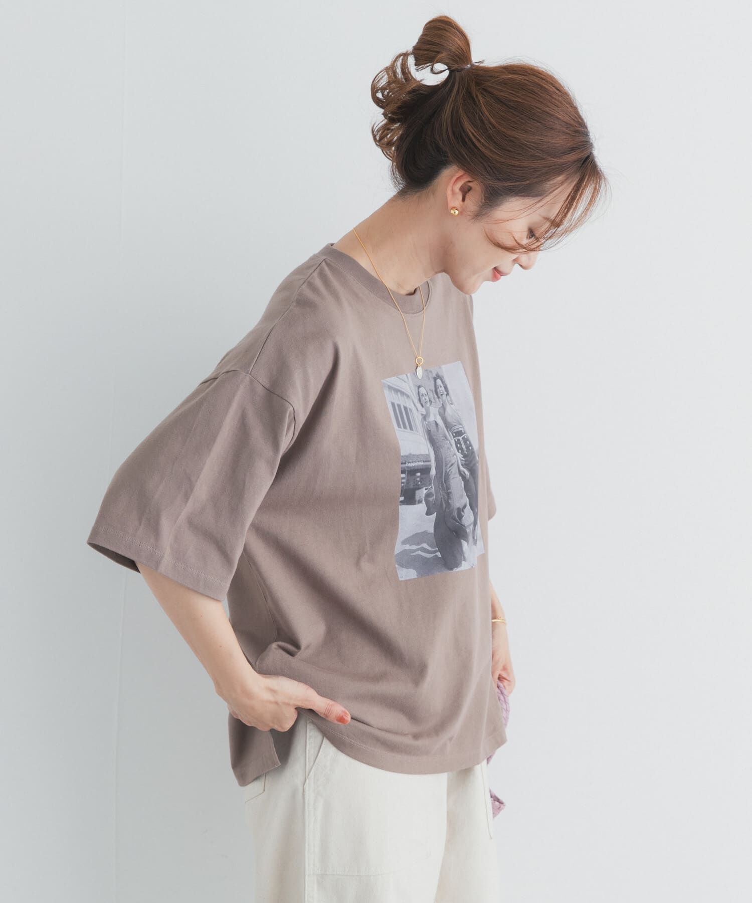 URBAN RESEARCH DOORS「『スタッフ企画』フォトプリントオーバーTシャツ」|Tシャツ・カットソー|