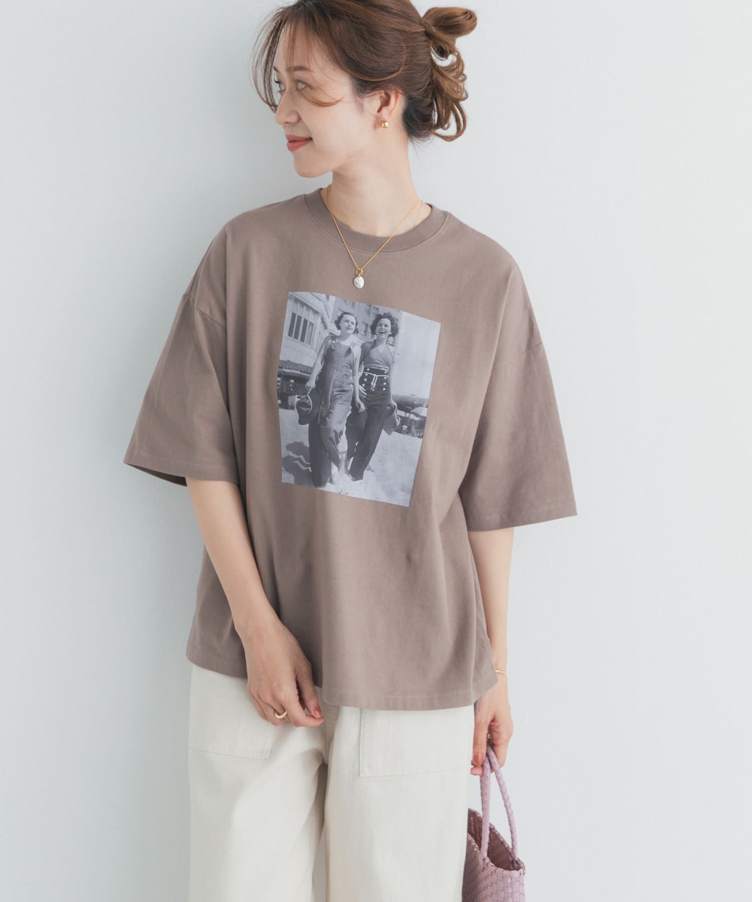 URBAN RESEARCH DOORS「『スタッフ企画』フォトプリントオーバーTシャツ」|Tシャツ・カットソー|