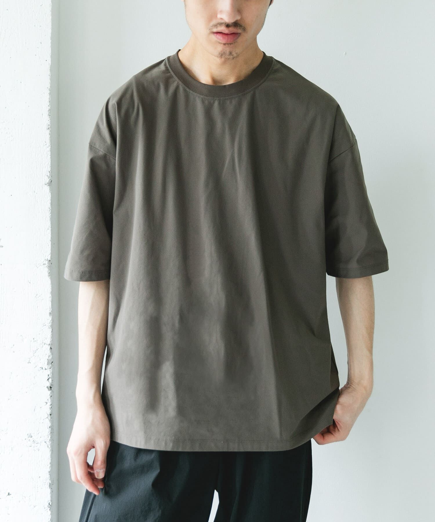URBAN RESEARCH DOORS「『吸水速乾/抗ﾋﾟﾘﾝｸﾞ/UVｶｯﾄ/接触冷感』PERFECTEX ﾒｯｼｭｼｮｰﾄ 」|Tシャツ・カットソー|モカ