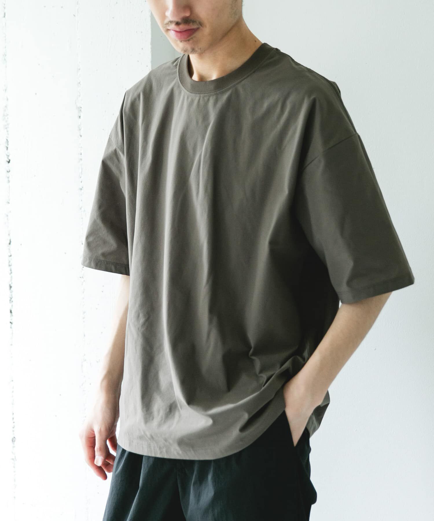 URBAN RESEARCH DOORS「『吸水速乾/抗ﾋﾟﾘﾝｸﾞ/UVｶｯﾄ/接触冷感』PERFECTEX ﾒｯｼｭｼｮｰﾄ 」|Tシャツ・カットソー|
