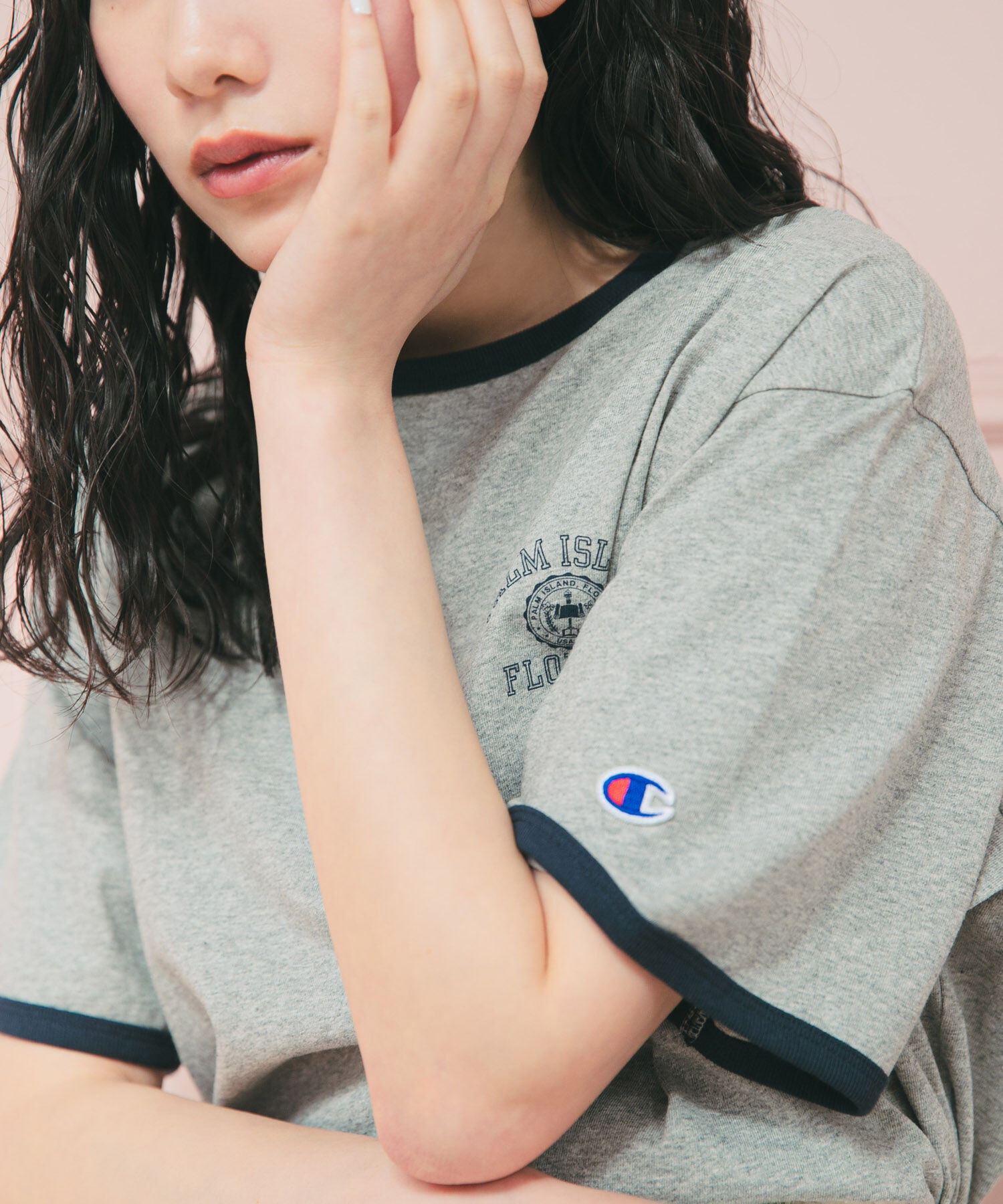 URBAN RESEARCH DOORS「『別注』CHAMPION&times;DOORS　RINGER T-SHIRTS」|Tシャツ・カットソー|