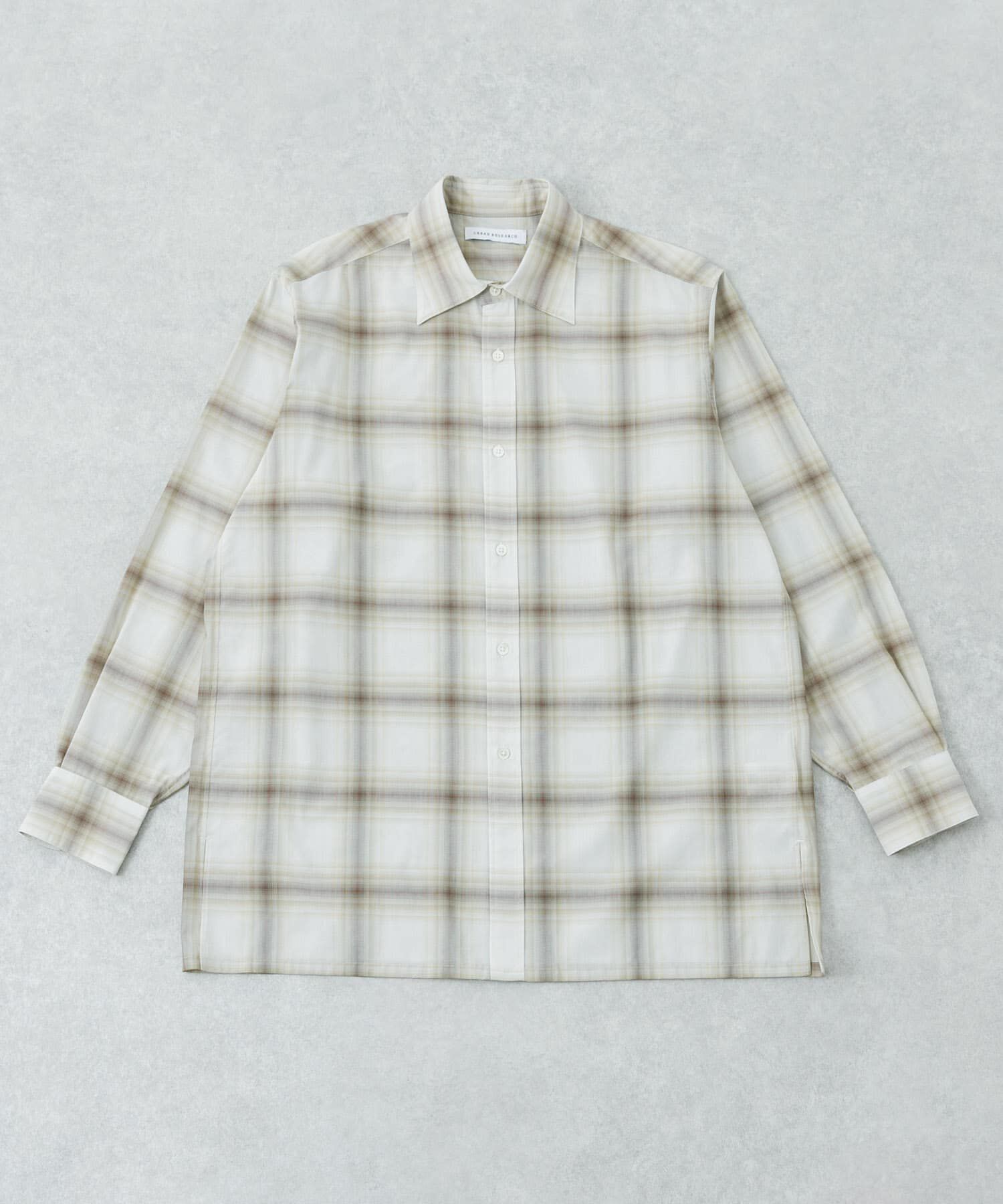 URBAN RESEARCH「SHEER CH SQUARE CUT SHIRTS」|シャツ・ブラウス|