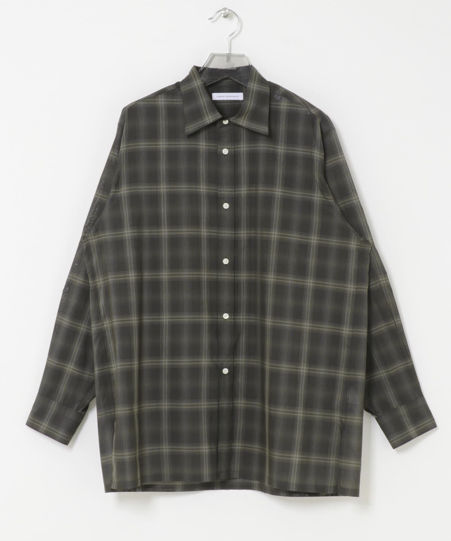 URBAN RESEARCH「SHEER CH SQUARE CUT SHIRTS」|シャツ・ブラウス|