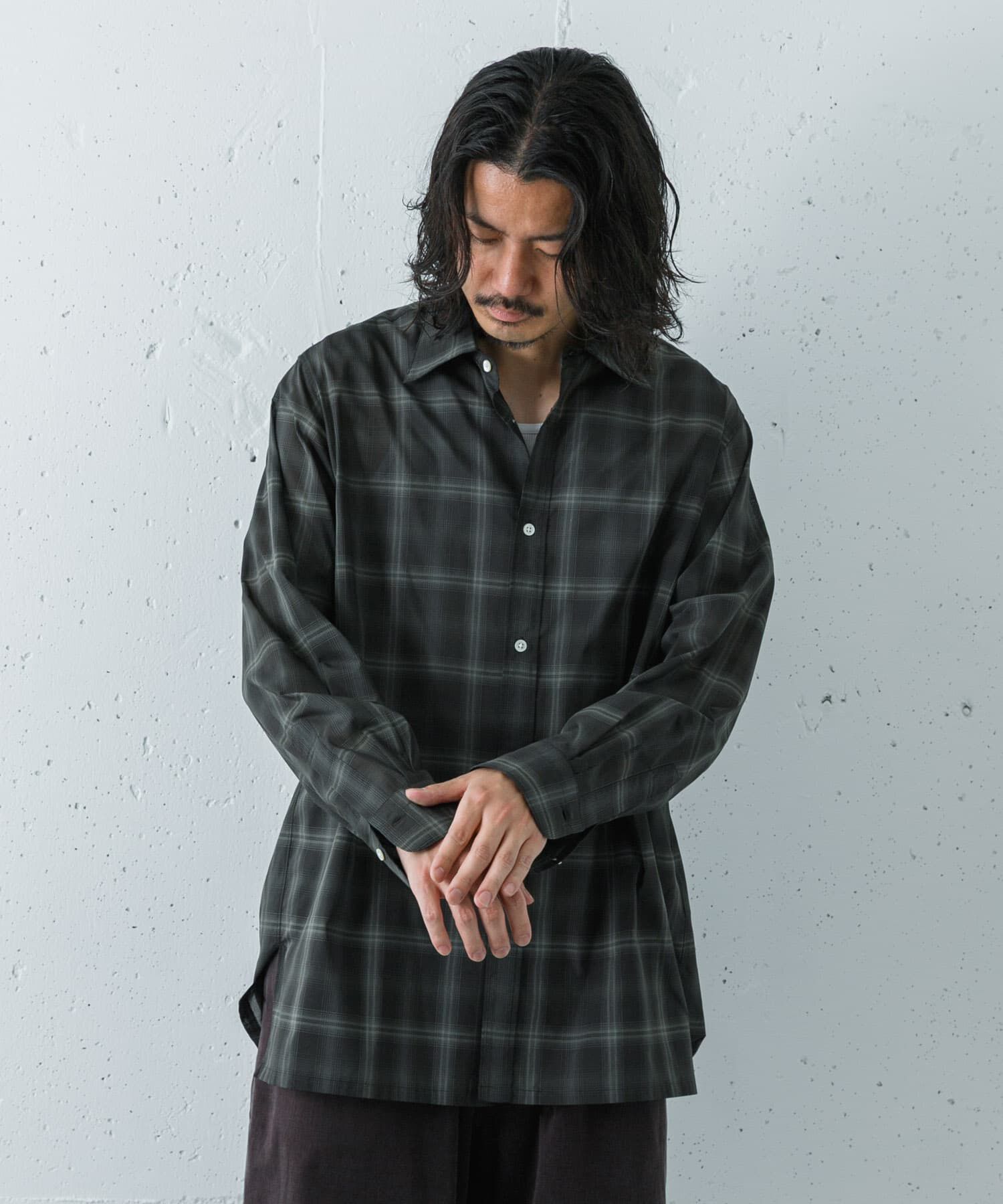 URBAN RESEARCH「SHEER CH SQUARE CUT SHIRTS」|シャツ・ブラウス|