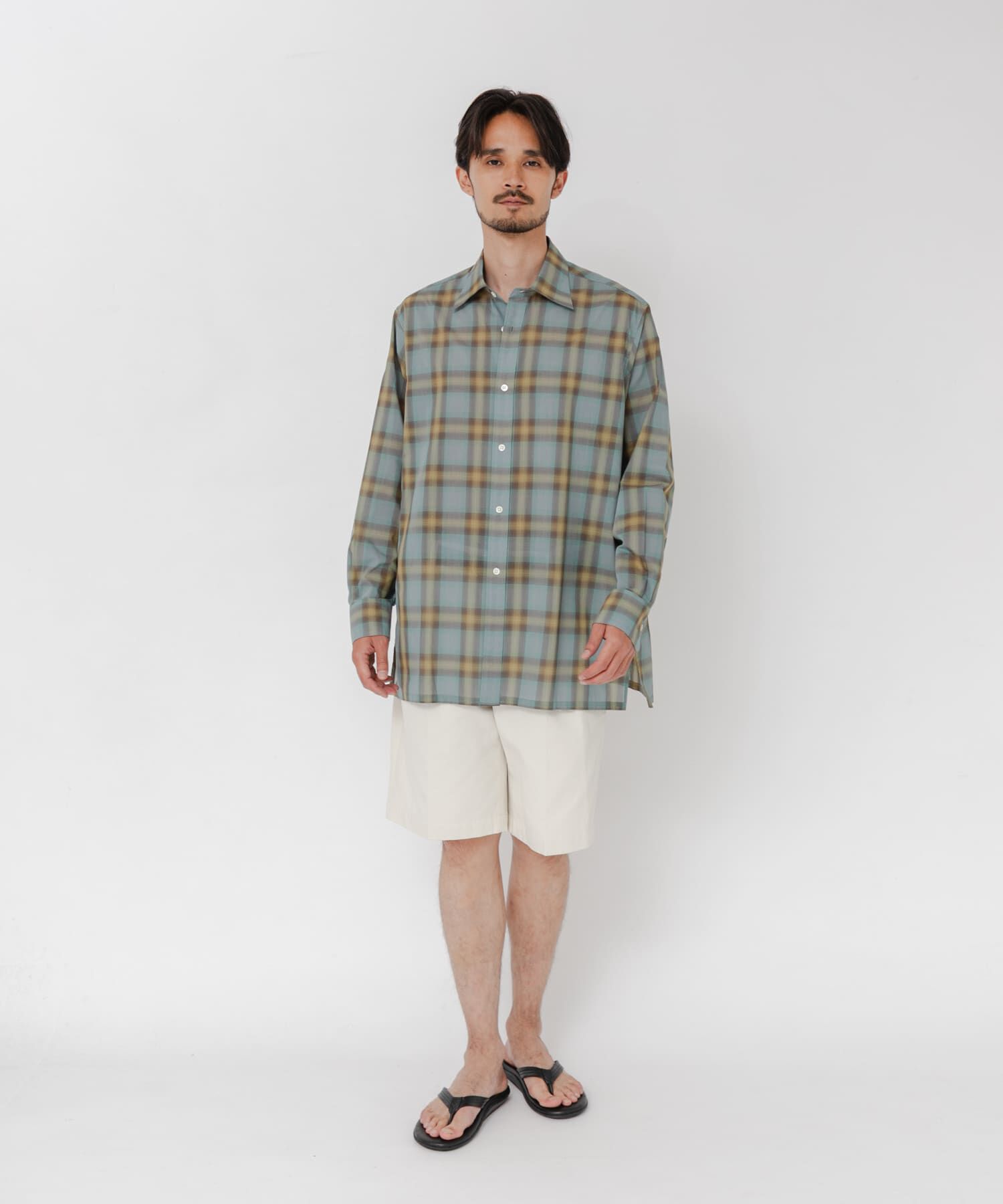 URBAN RESEARCH「SHEER CH SQUARE CUT SHIRTS」|シャツ・ブラウス|