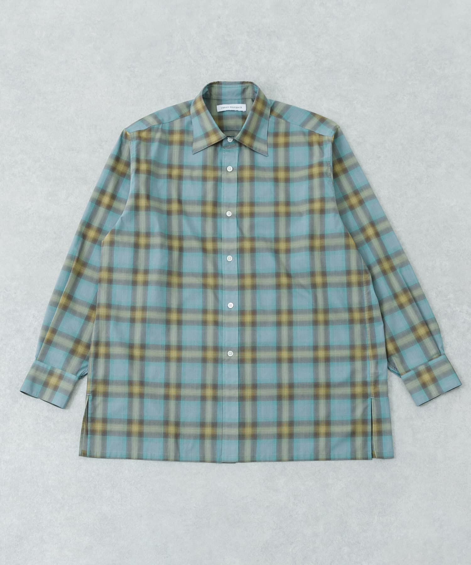 URBAN RESEARCH「SHEER CH SQUARE CUT SHIRTS」|シャツ・ブラウス|