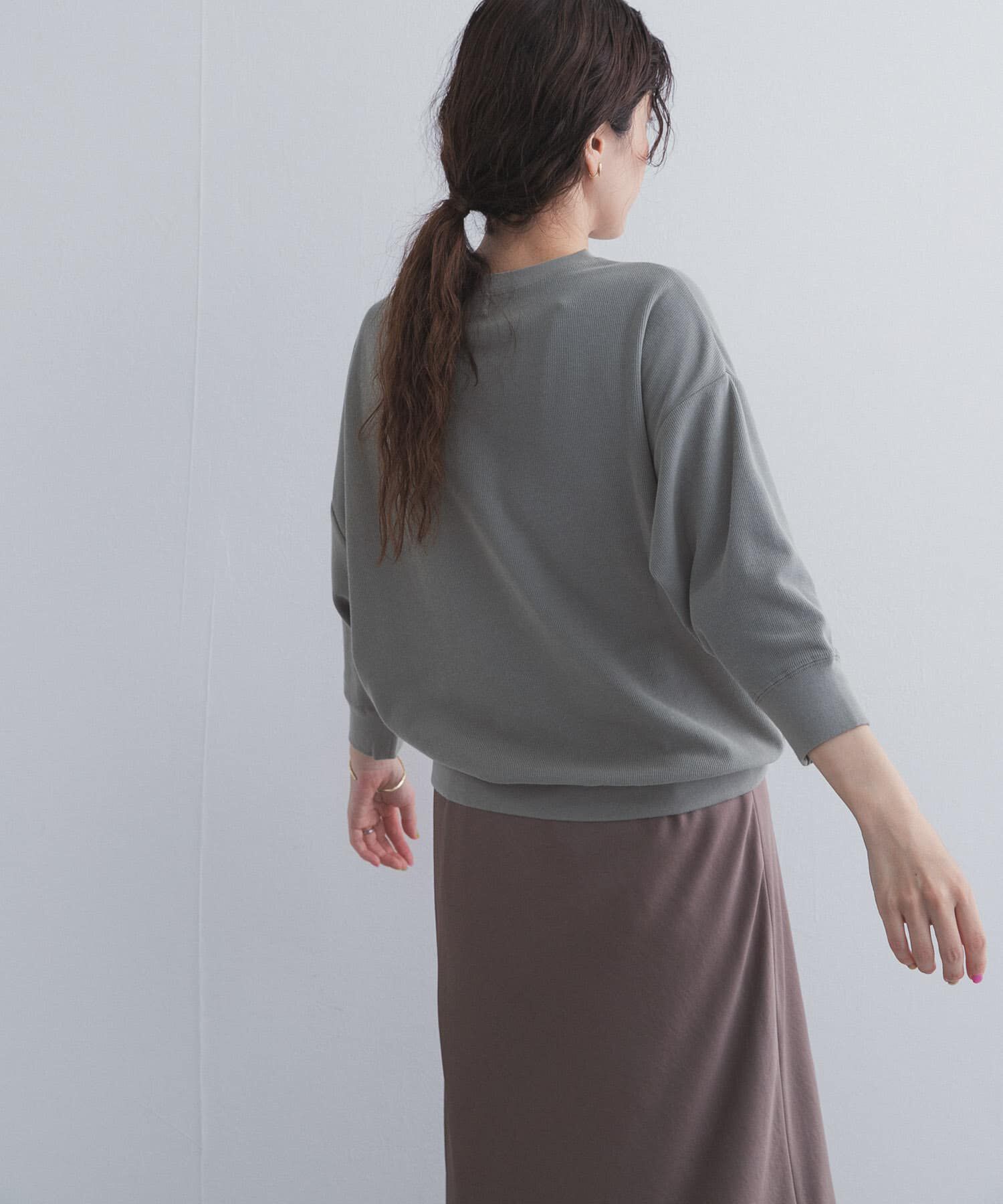 URBAN RESEARCH DOORS「ライトタックフライスハーフスリーブプルオーバー」|Tシャツ・カットソー|