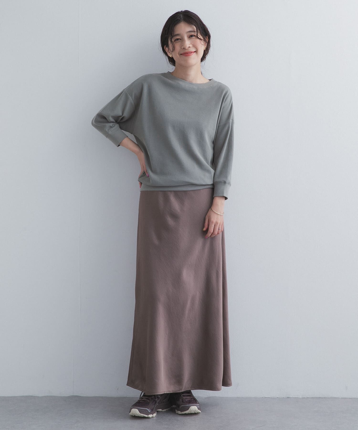 URBAN RESEARCH DOORS「ライトタックフライスハーフスリーブプルオーバー」|Tシャツ・カットソー|