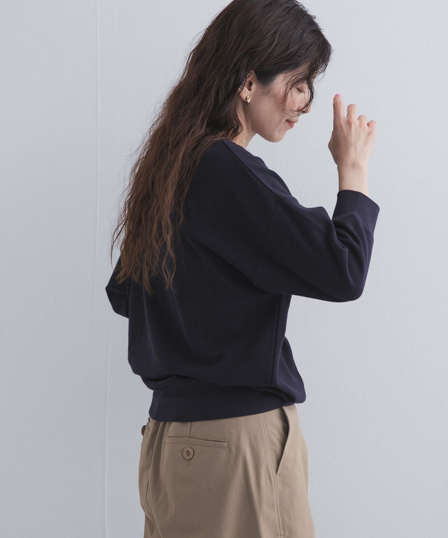 URBAN RESEARCH DOORS「ライトタックフライスハーフスリーブプルオーバー」|Tシャツ・カットソー|