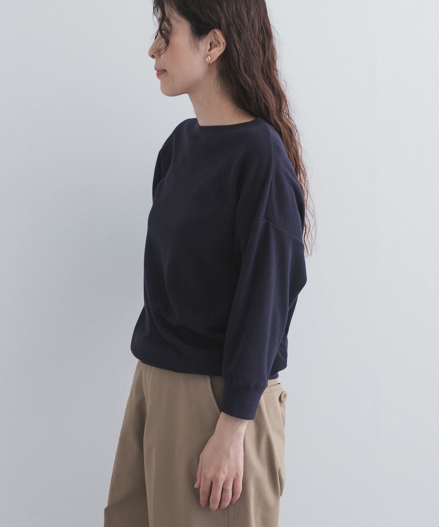 URBAN RESEARCH DOORS「ライトタックフライスハーフスリーブプルオーバー」|Tシャツ・カットソー|
