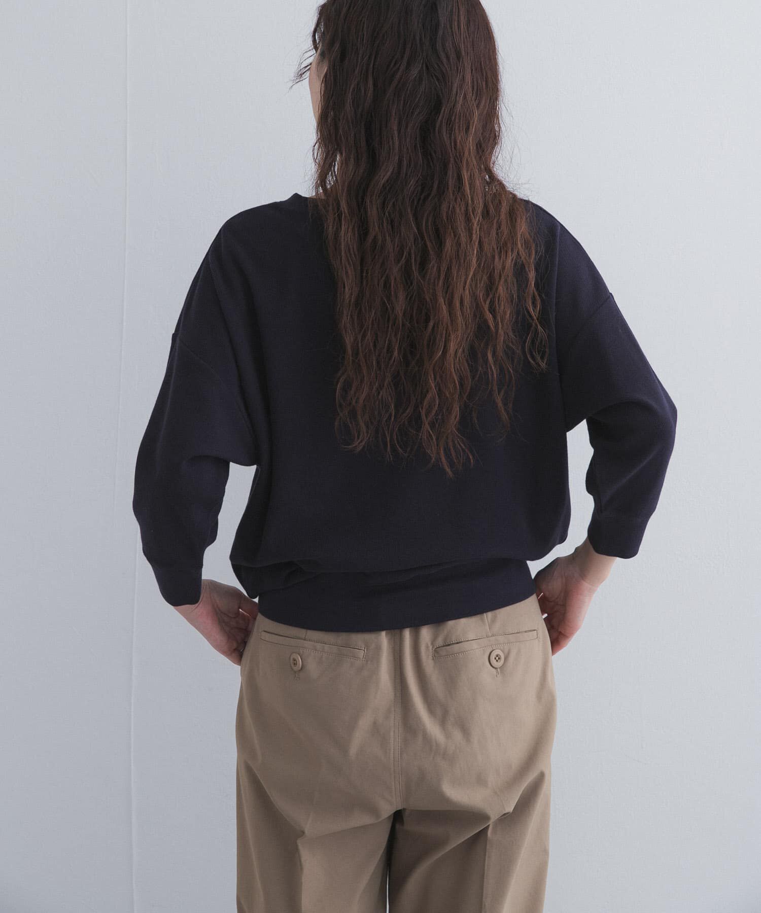 URBAN RESEARCH DOORS「ライトタックフライスハーフスリーブプルオーバー」|Tシャツ・カットソー|