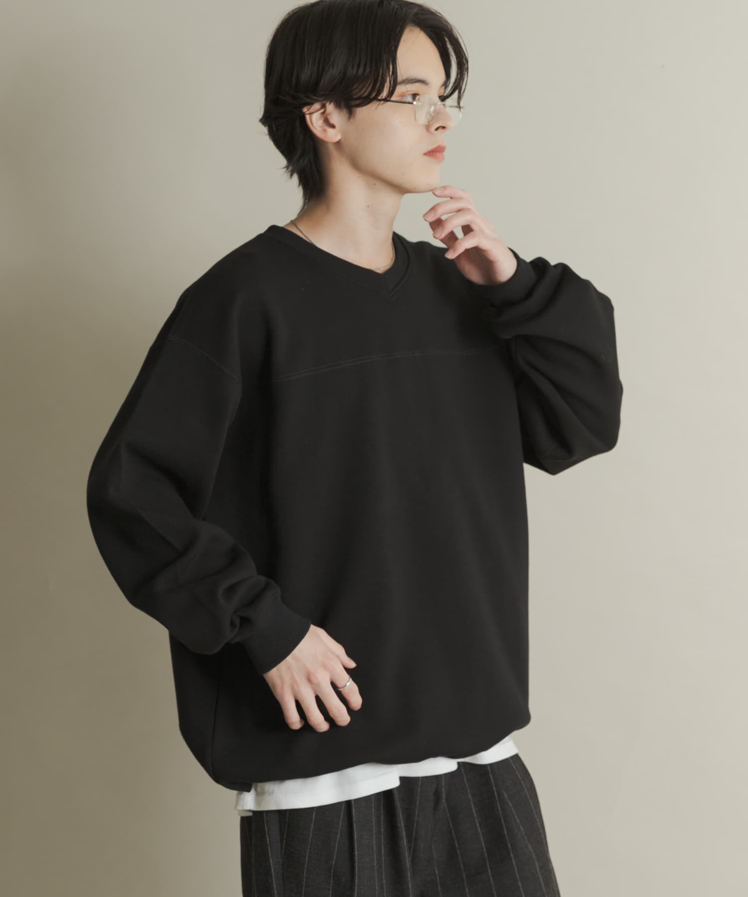 SENSE OF PLACE by URBAN RESEARCH「カノコVネックスウェット」|スウェット・ジャージ|