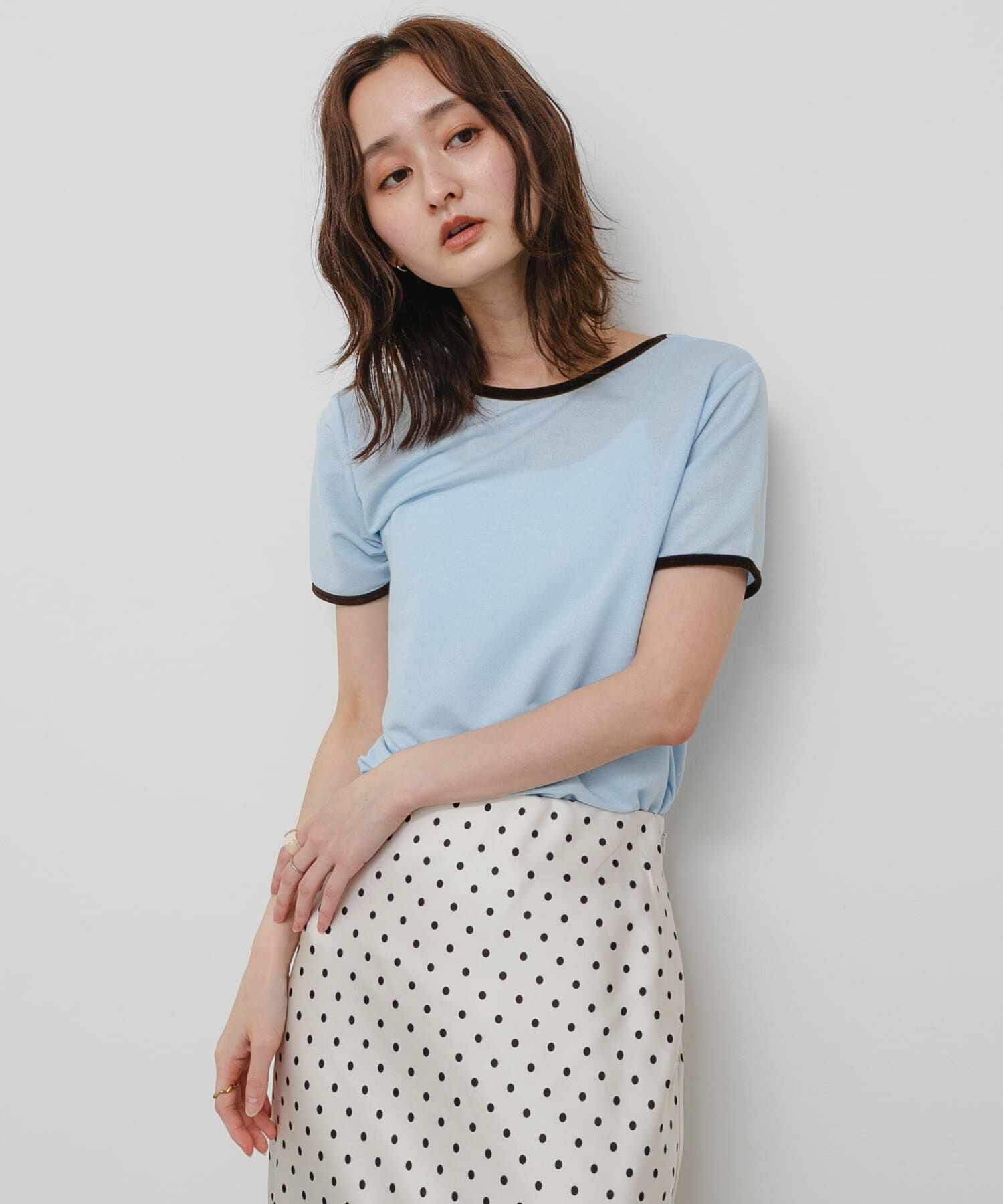 SENSE OF PLACE by URBAN RESEARCH「バックオープンリンガーTシャツ(半袖)」|Tシャツ・カットソー|