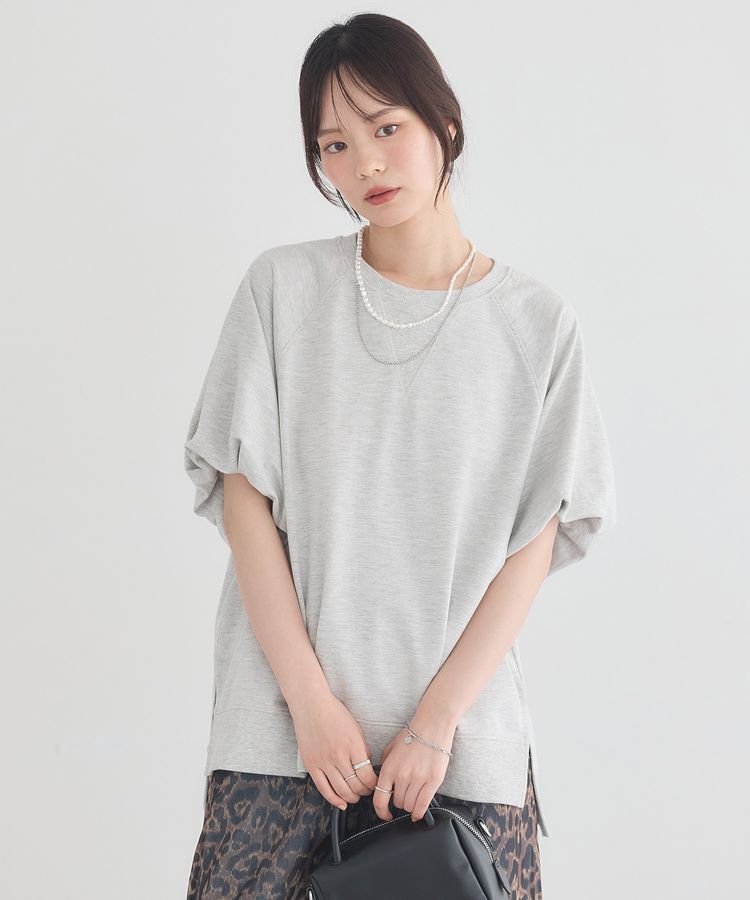 earth music&ecology「バルーンスリーブ裏毛プルオーバー」|Tシャツ・カットソー|