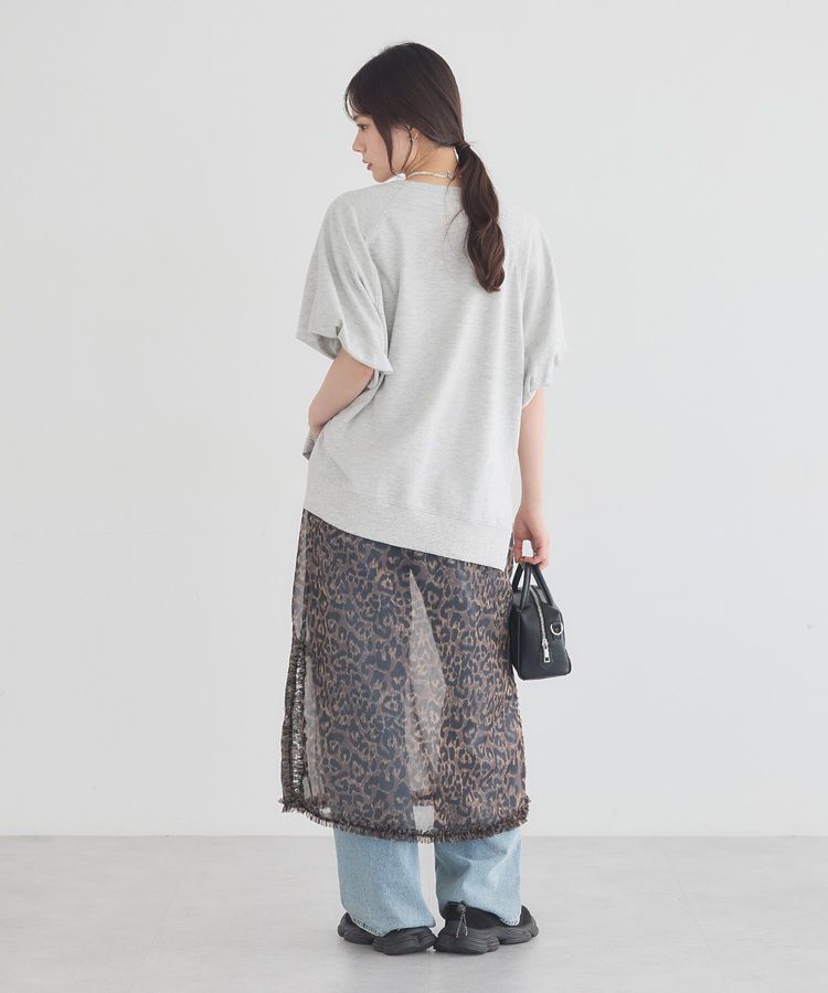 earth music&ecology「バルーンスリーブ裏毛プルオーバー」|Tシャツ・カットソー|