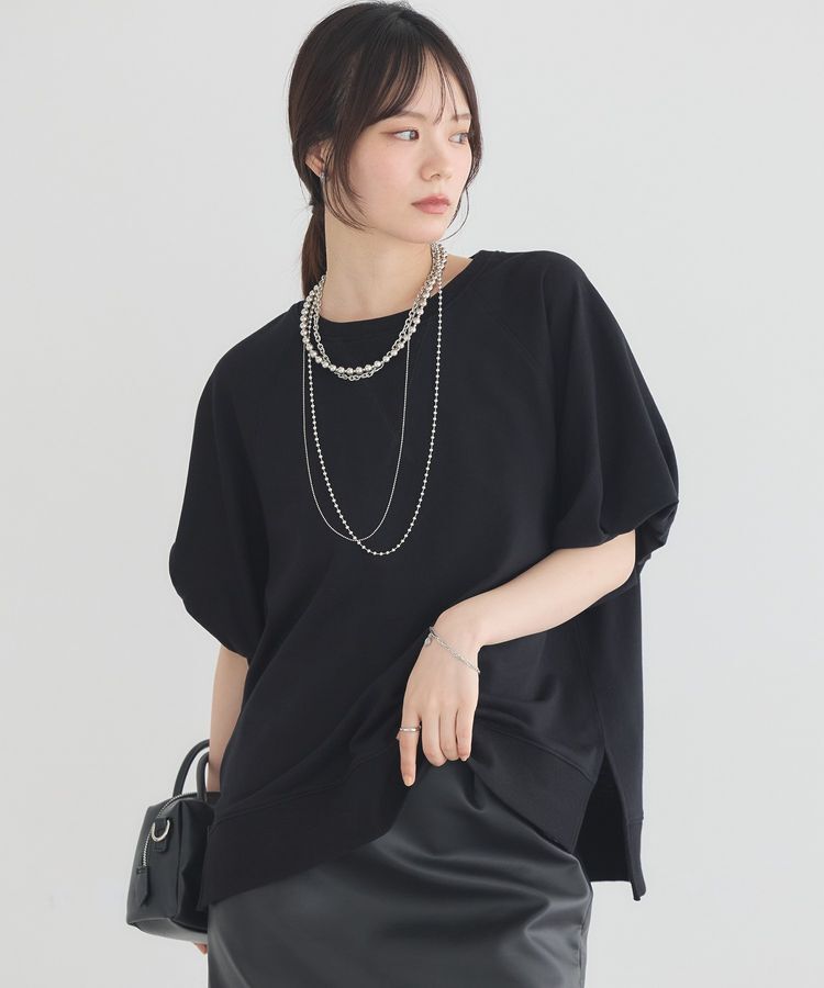 earth music&ecology「バルーンスリーブ裏毛プルオーバー」|Tシャツ・カットソー|