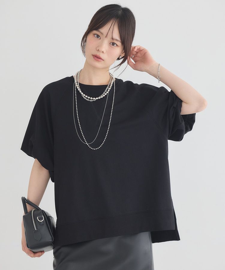 earth music&ecology「バルーンスリーブ裏毛プルオーバー」|Tシャツ・カットソー|