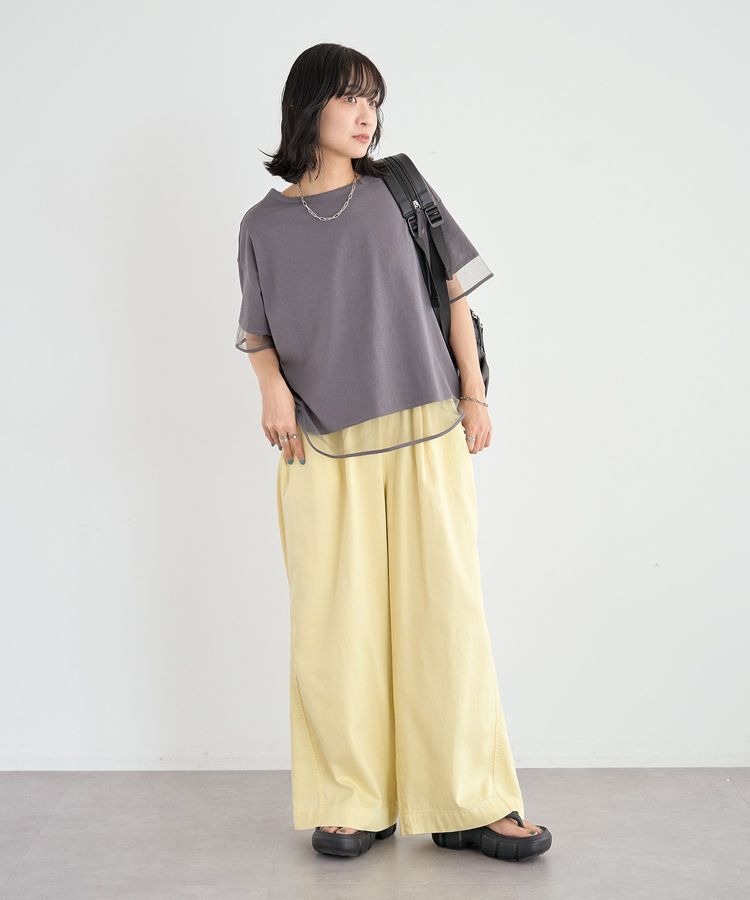 Green Parks「【適ON】持続冷感 ドッキングプルオーバー」|Tシャツ・カットソー|