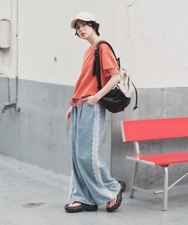 Green Parks「【適ON】持続冷感 ドッキングプルオーバー」|Tシャツ・カットソー|