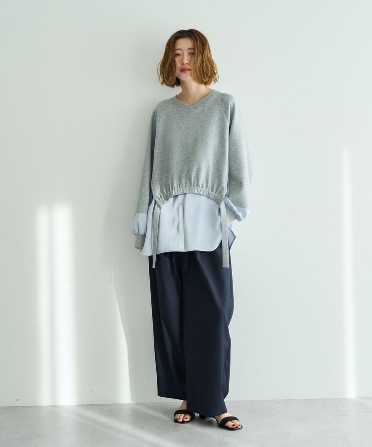 Editt by YECCA VECCA「シャツレイヤードデザインプルオーバー」|Tシャツ・カットソー|