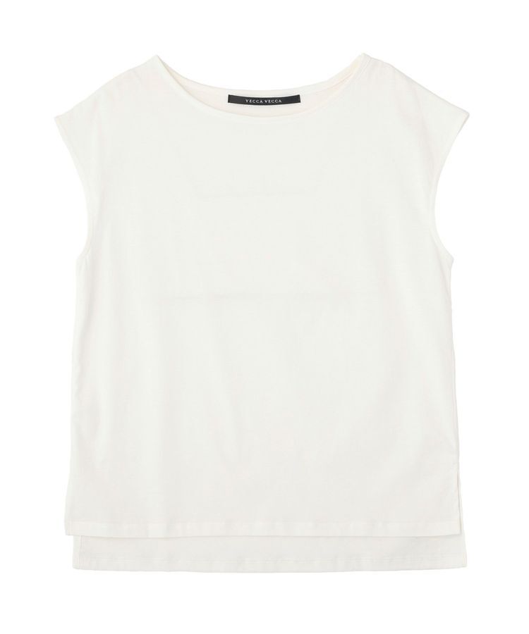 YECCA VECCA「【尾崎紗代子さん着用】<2点SET>刺繍メッシュキャミセットコットンTee」|Tシャツ・カットソー|