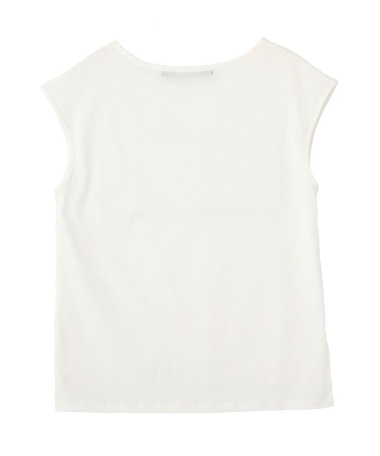 YECCA VECCA「【尾崎紗代子さん着用】<2点SET>刺繍メッシュキャミセットコットンTee」|Tシャツ・カットソー|