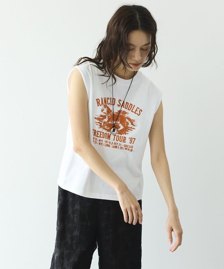 GARAGE OF GOOD CLOTHING「bandプリントノースリーブT」|Tシャツ・カットソー|