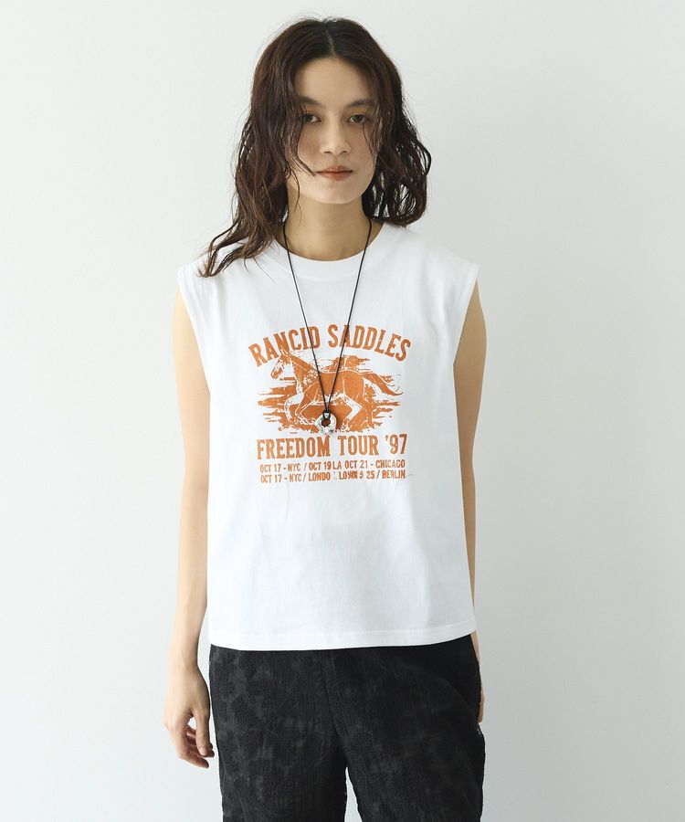 GARAGE OF GOOD CLOTHING「bandプリントノースリーブT」|Tシャツ・カットソー|