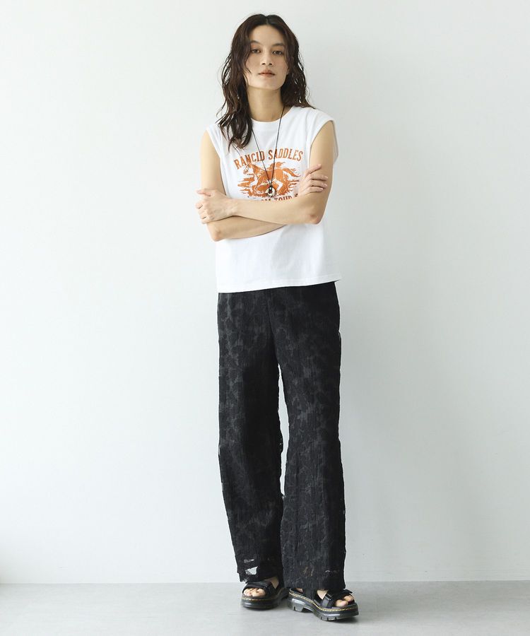 GARAGE OF GOOD CLOTHING「bandプリントノースリーブT」|Tシャツ・カットソー|