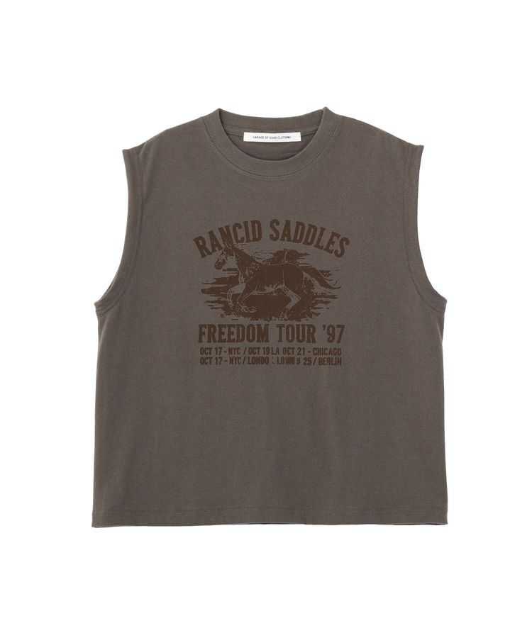 GARAGE OF GOOD CLOTHING「bandプリントノースリーブT」|Tシャツ・カットソー|