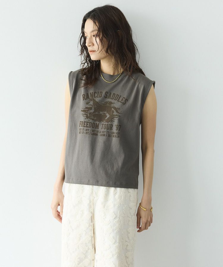 GARAGE OF GOOD CLOTHING「bandプリントノースリーブT」|Tシャツ・カットソー|