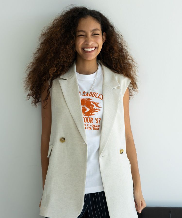 GARAGE OF GOOD CLOTHING「bandプリントノースリーブT」|Tシャツ・カットソー|