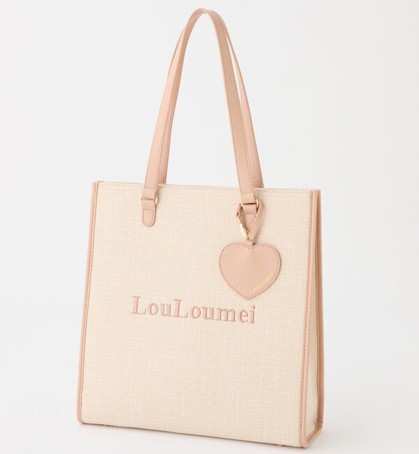  「【LouLoumei】全10色展開/ハートチャーム付きキャリーオントート/推し活」|その他|オレンジ