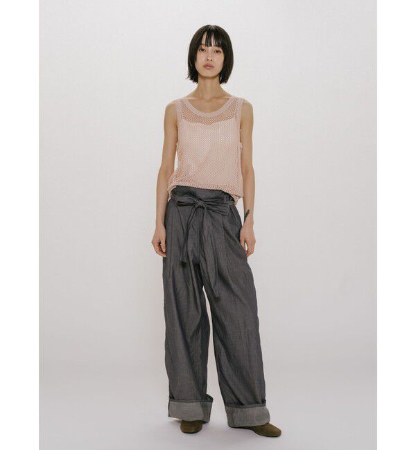 MIDIUMISOLID「MIDIUMISOLID for Ladies メッシュタンクプルオーバー」|ベスト・ジレ|